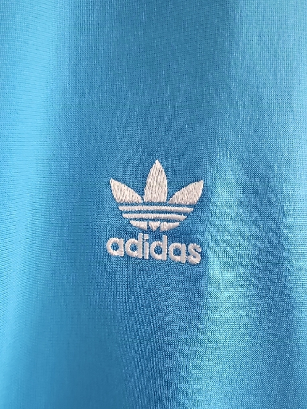adidas Blue Track Jacket and Pants with White Stripes - Picture 2 of 6